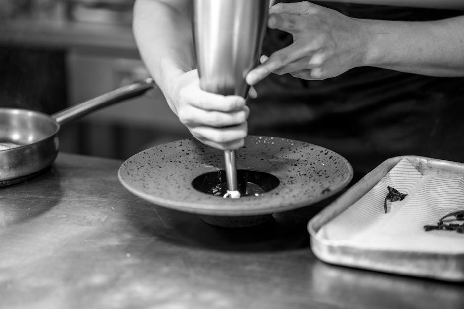 Gastronom nimmt an einem Fortbildungsseminar teil